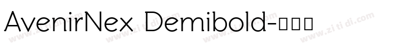 AvenirNex Demibold字体转换